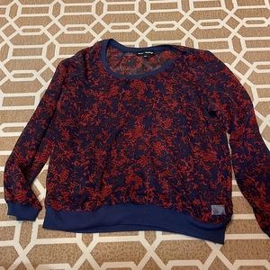 Long sleeve sheer shirt XL